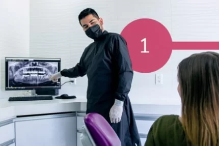 x dentistry implants tratment process step 01