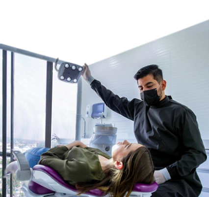 doctor starting treatment